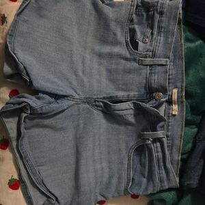 Levi's Light Blue Jean Shorts